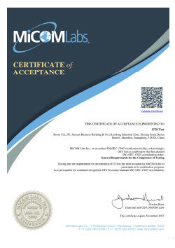 จีน Global United Technology Services Co.,Ltd. รับรอง